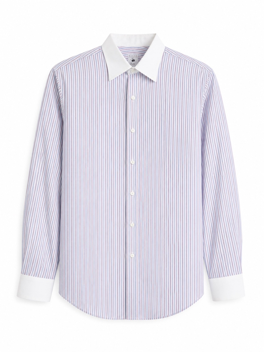 Robert Talbott Dress Shirt 16 33 Blue Pink Stripe White Collar French Cuff